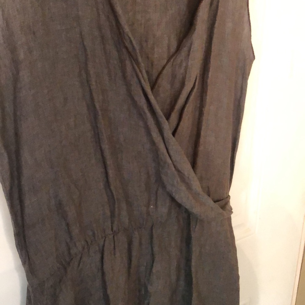 Kara Line 100% Linen Dress - Picture 4 of 13
